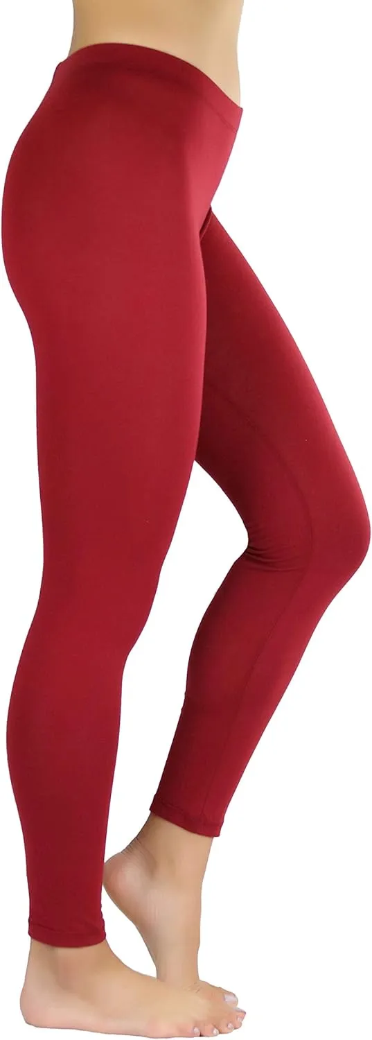 ToBeInStyle Women's Premium Soft Essential Full Length Cotton Leggings