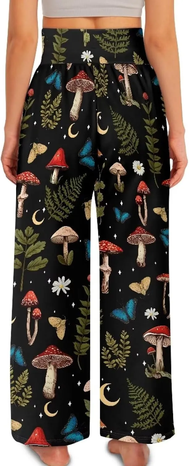 TODIYADDU Wide Leg Palazzo Lounge Pants for Women Trendy Sweatpants for Yoga Workout Travel Casual Loose Bottoms with Pockets