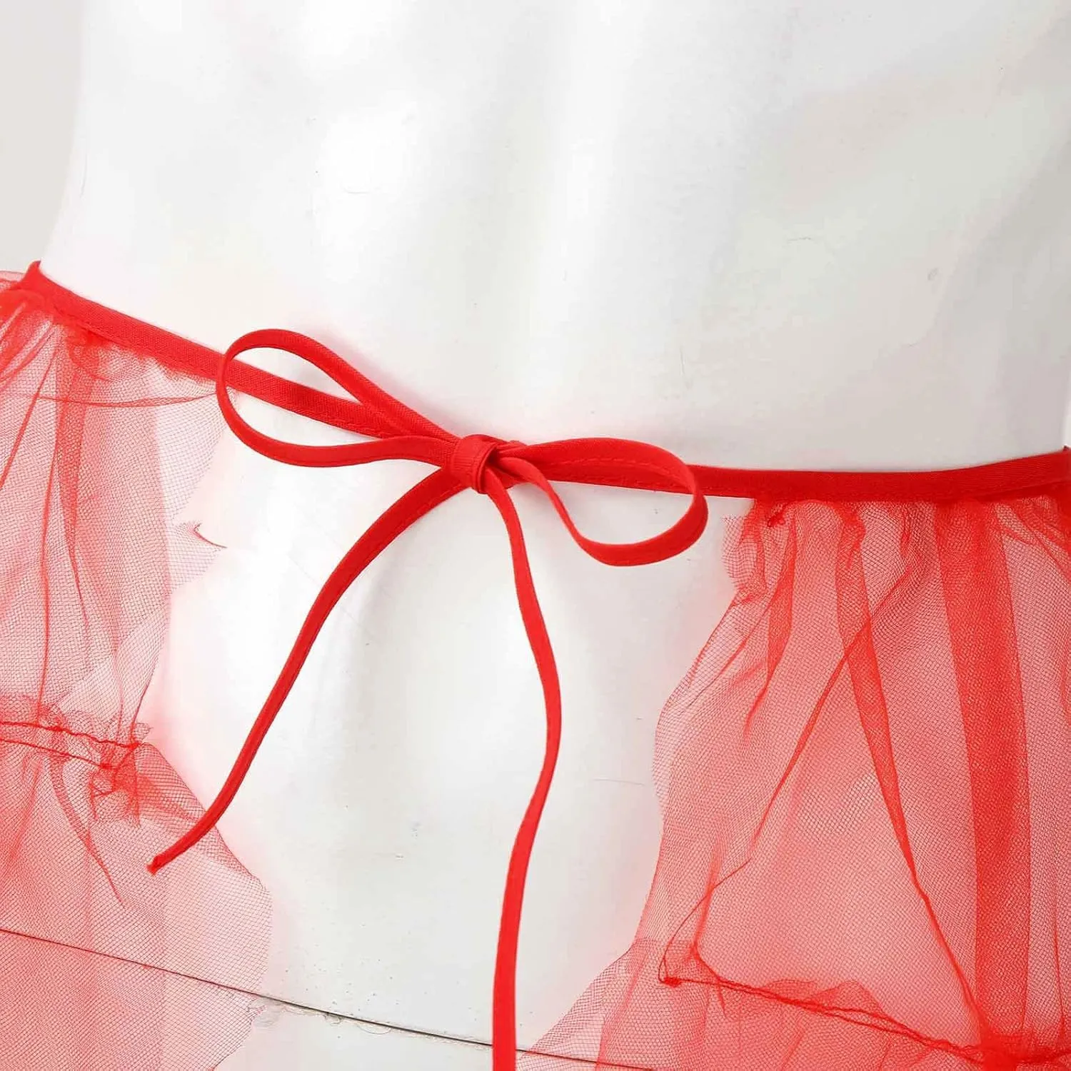 Tutu Skirts Women's Elastic High Waist Slit Party Petticoat Solid Tiered Ruffle Tulle Skirt A-Line Maxi Skirts