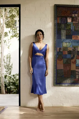 Twist Dress | Cobalt