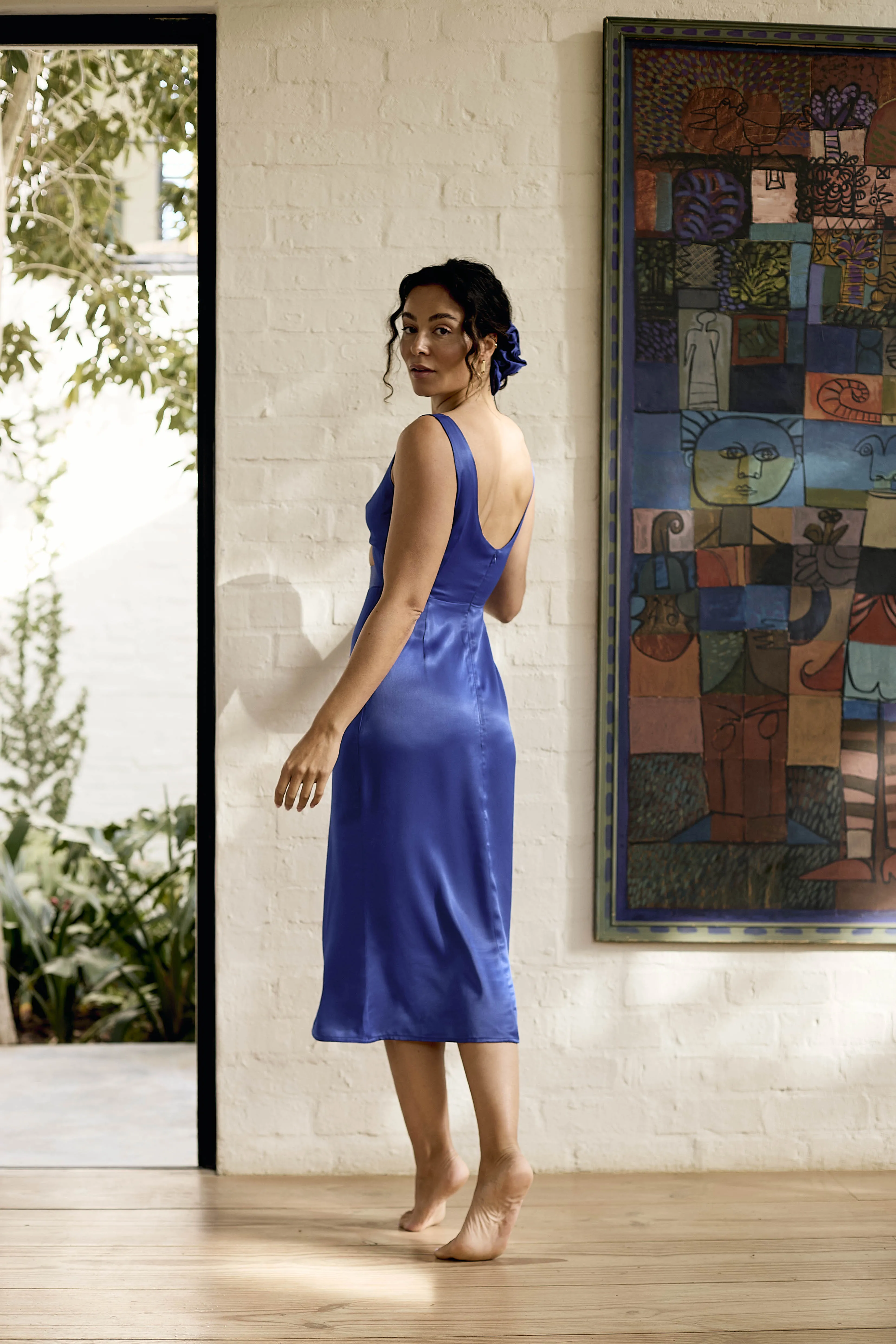 Twist Dress | Cobalt