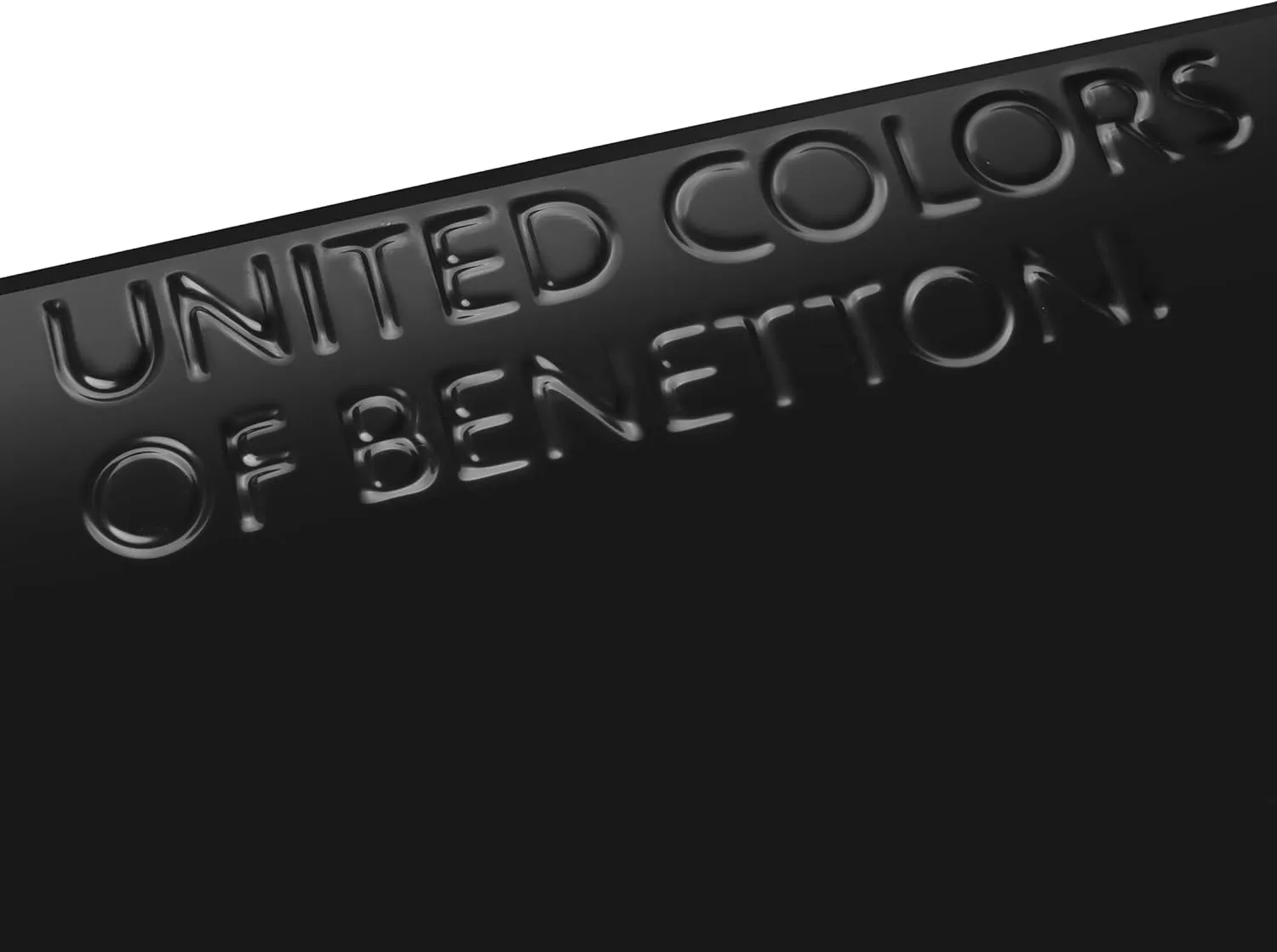 United Colors of Benetton United Hardside Luggage with Spinner Wheels, Black, Checked-Large 27 Inch