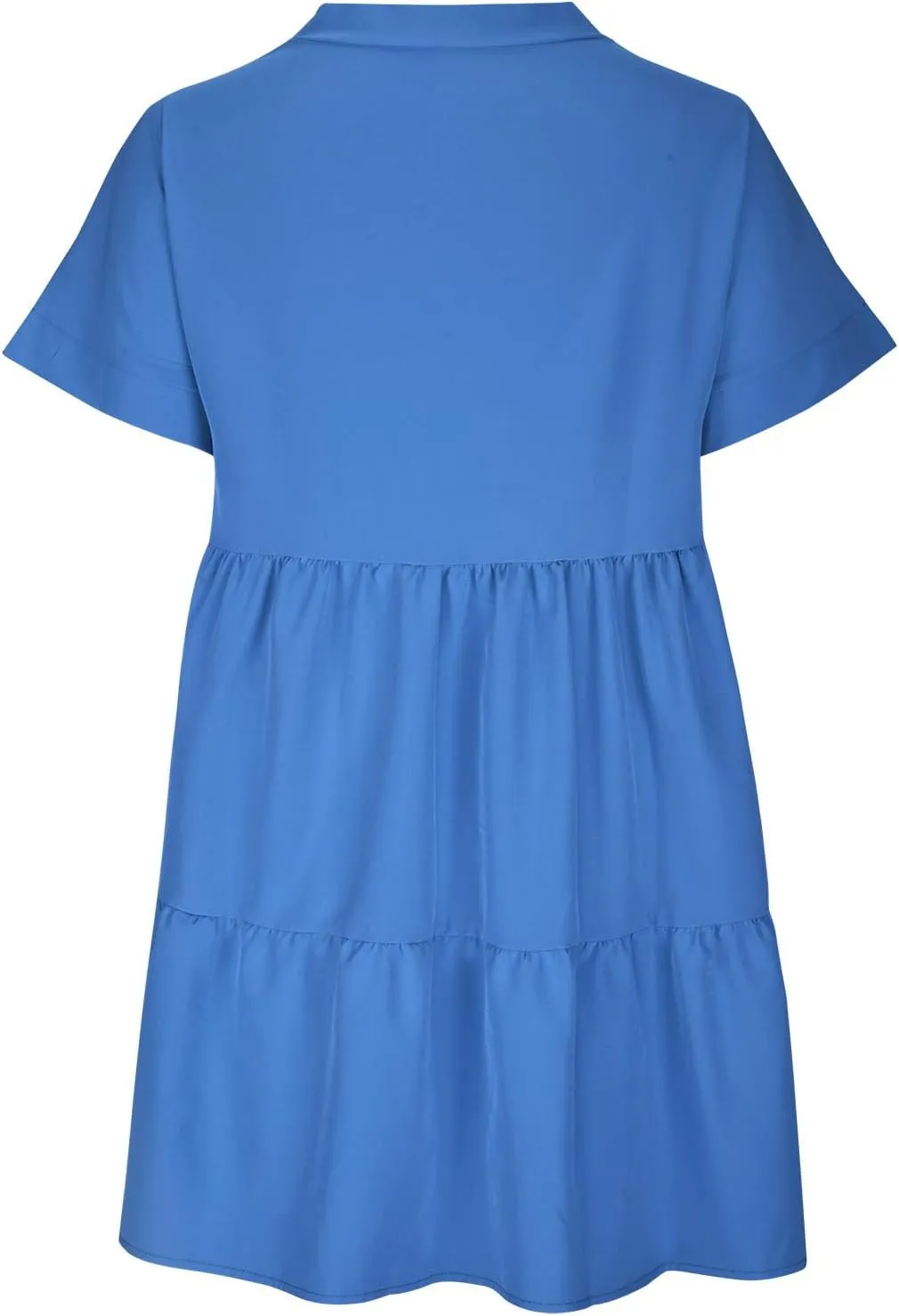 Vacation Dresses for Women 2024 Tie V Neck Solid Color Ruched Ruffle Cap Sleeve Mini Dress Short Vacation Dresses
