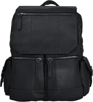 Vegan Leather Backpack, Laptop Bag, Portable Weekend Backpack Carry-On Travel Bag