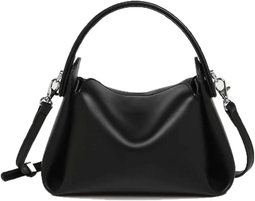 Vegan Leather Evening Clutch Handbag Purse Soft Dumpling Shoulder Bag for Women PU Evening Purse Handbag