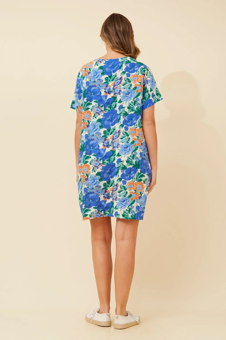 VINE FLORAL SHIFT DRESS