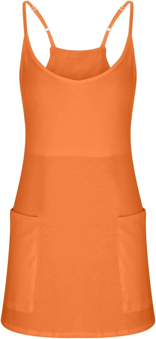 Vneck Dresses for Women Fall Summer Sleeveless Slip Mini Little Loose Fit Beach Hawaiian Dresses Women 2025