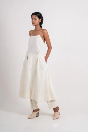 White Cotton Long Dress