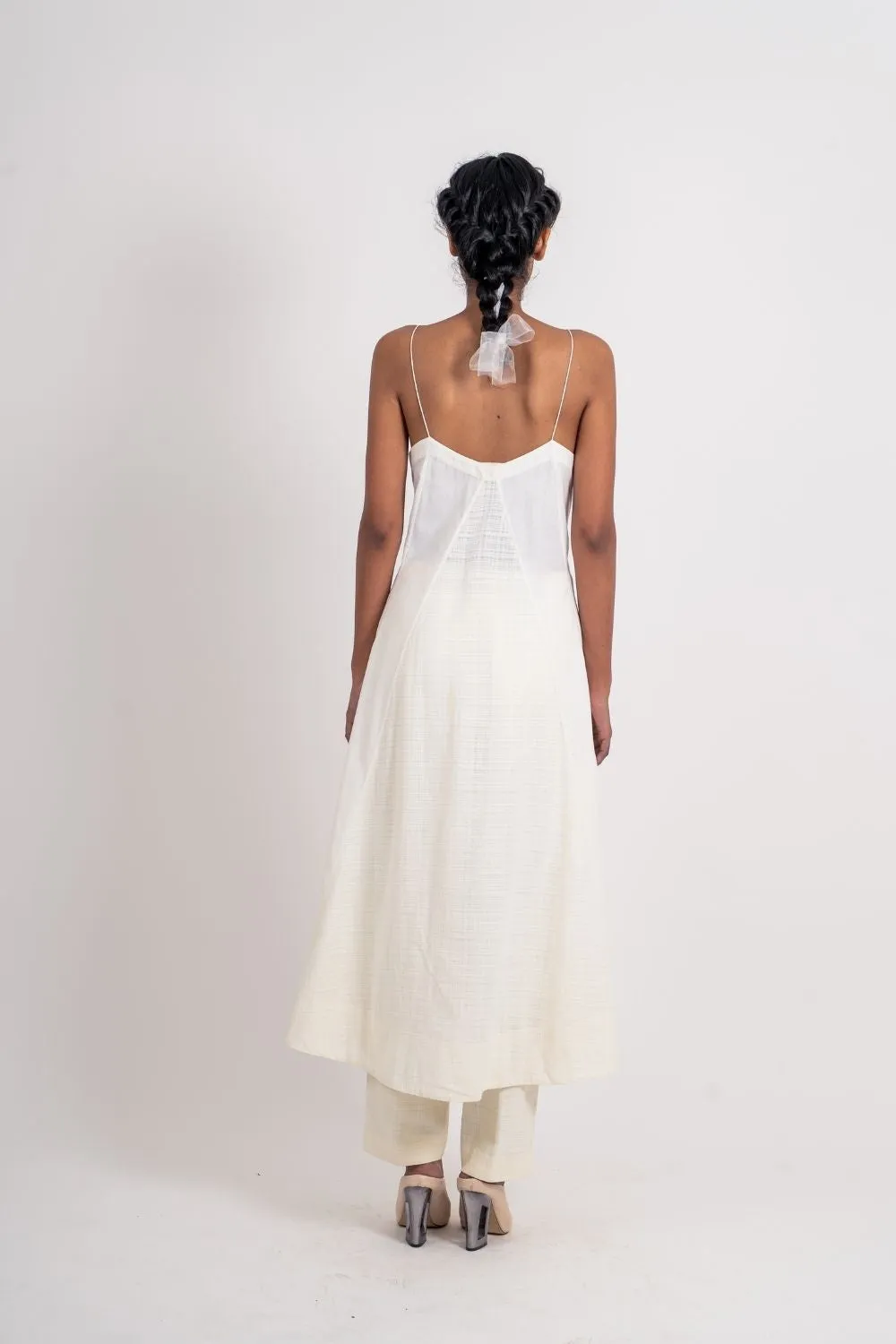 White Cotton Long Dress