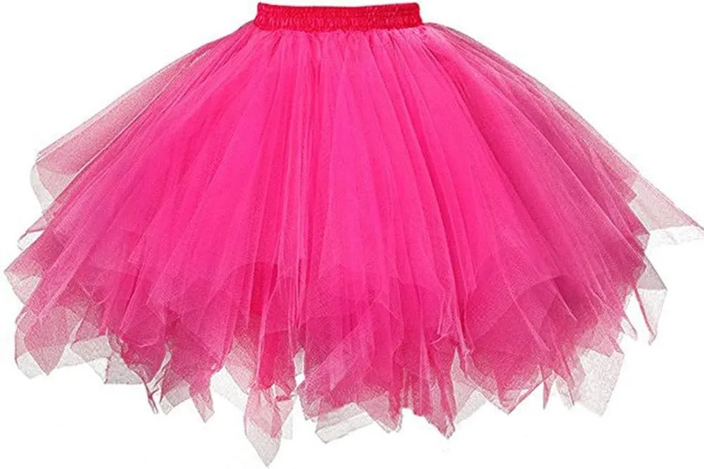 White Tulle Skirt for Women Midi High Short Skirt Womens Quality Adult Pleated Dancing Skirt Skirt Plum Tutu