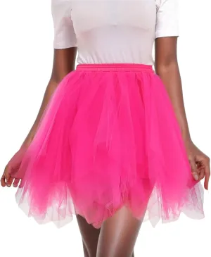 White Tulle Skirt for Women Midi High Short Skirt Womens Quality Adult Pleated Dancing Skirt Skirt Plum Tutu