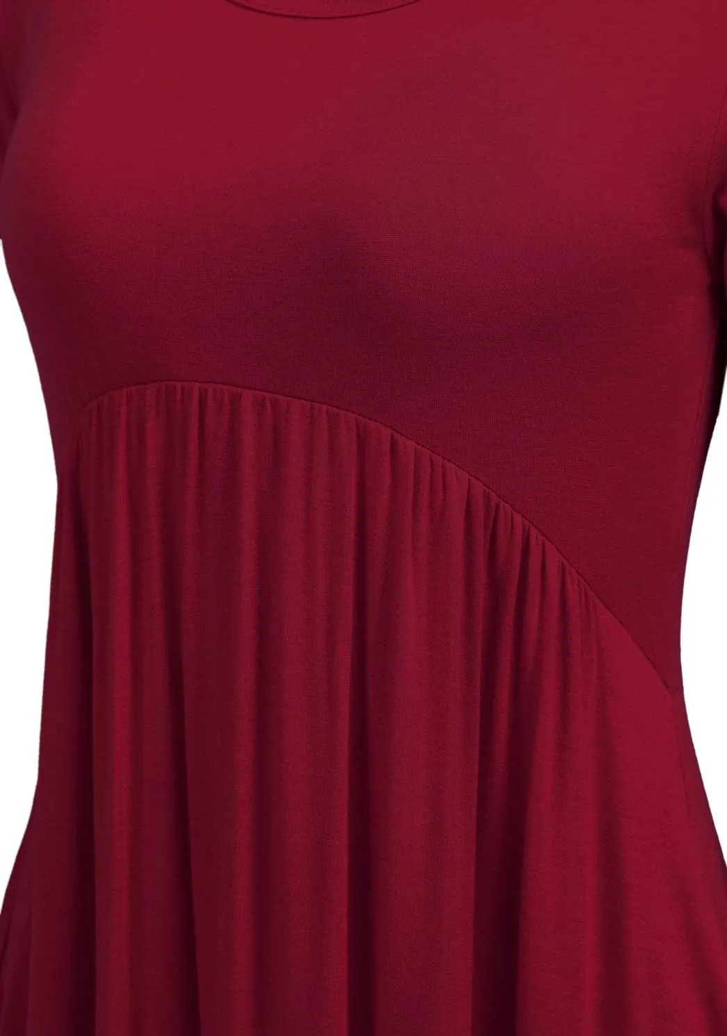 Women Casual Loose Comfy Flowy T-Shirt Dress with Pockets