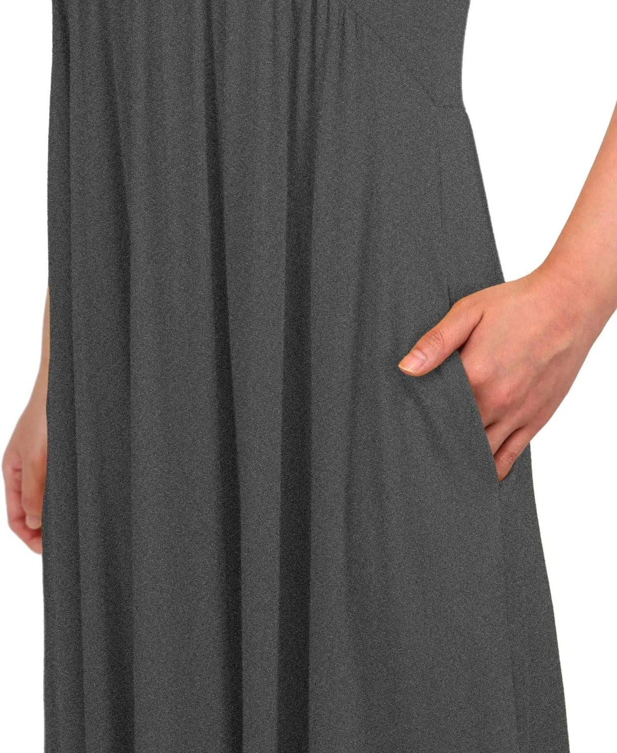 Women Casual Loose Comfy Flowy T-Shirt Dress with Pockets