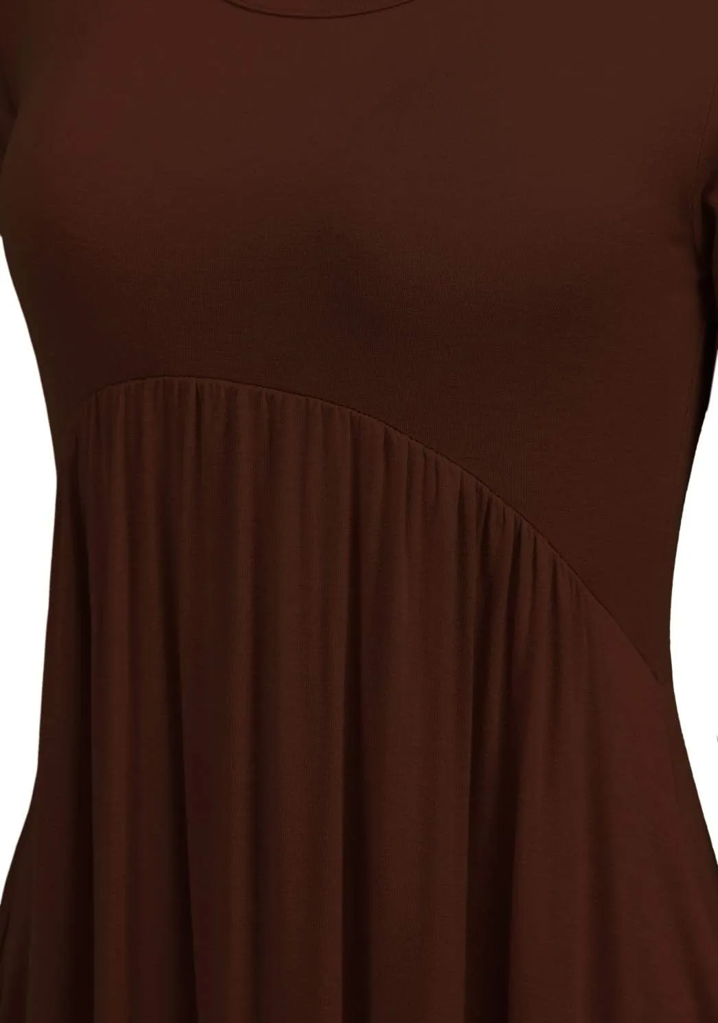 Women Casual Loose Comfy Flowy T-Shirt Dress with Pockets