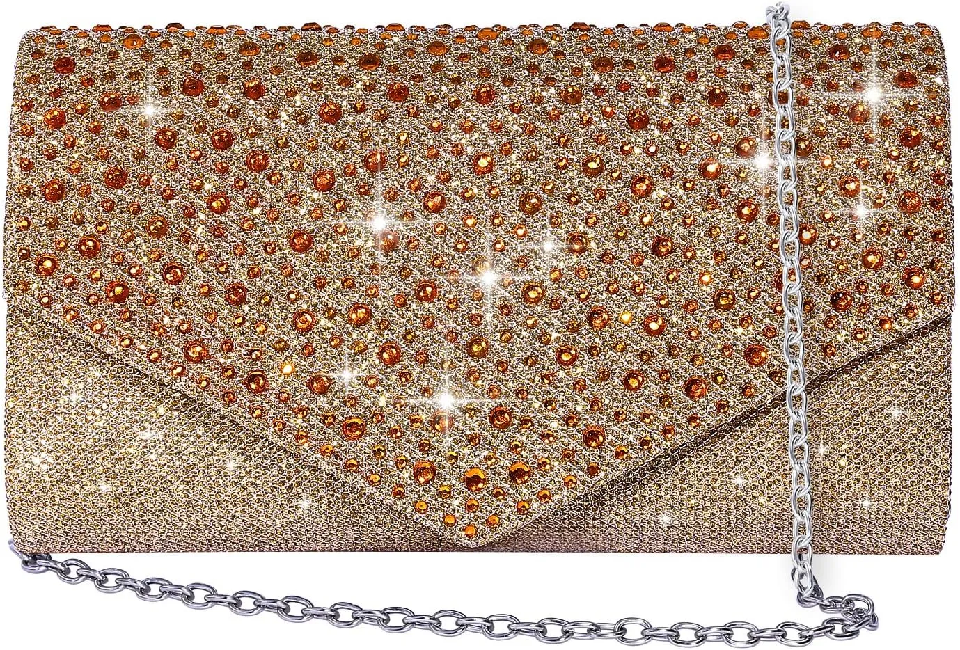 Women Evening Bag Clutch Rhinestone Envelope Party Handbag Bridal Prom Purse