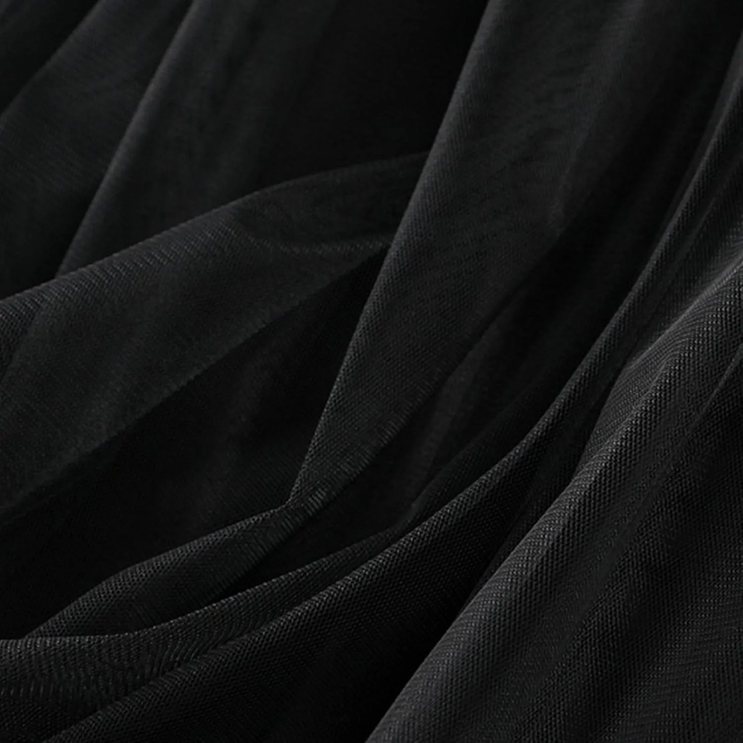 Women Maxi Tutu Tulle Skirt Elastic High Waist Layered Skirt Mesh A-Line Midi Skirt Pleated Cocktail Party Skirts