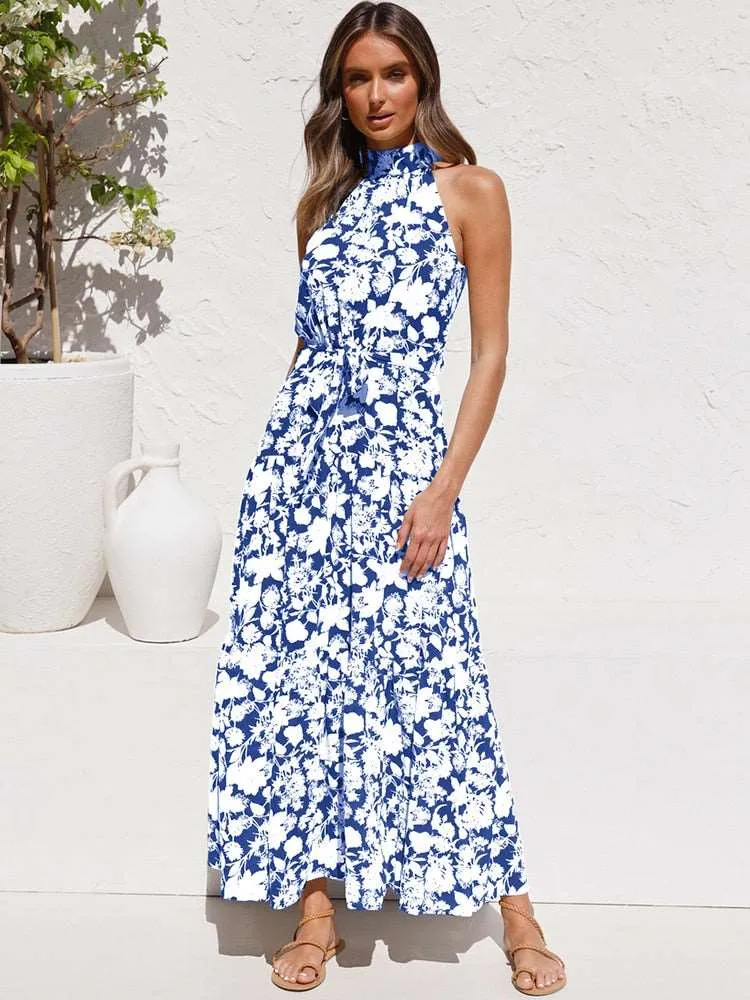 Women's Casual Long Strapless Sundress