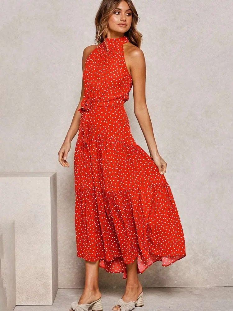 Women's Casual Long Strapless Sundress
