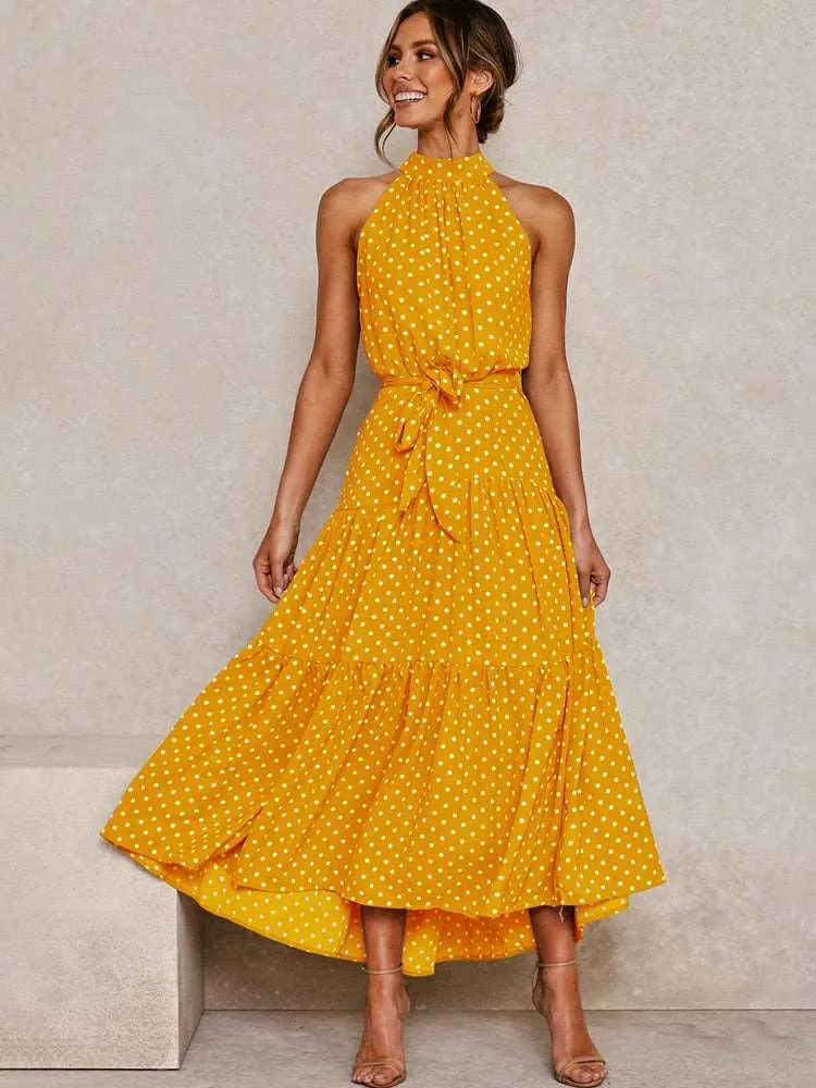 Women's Casual Long Strapless Sundress