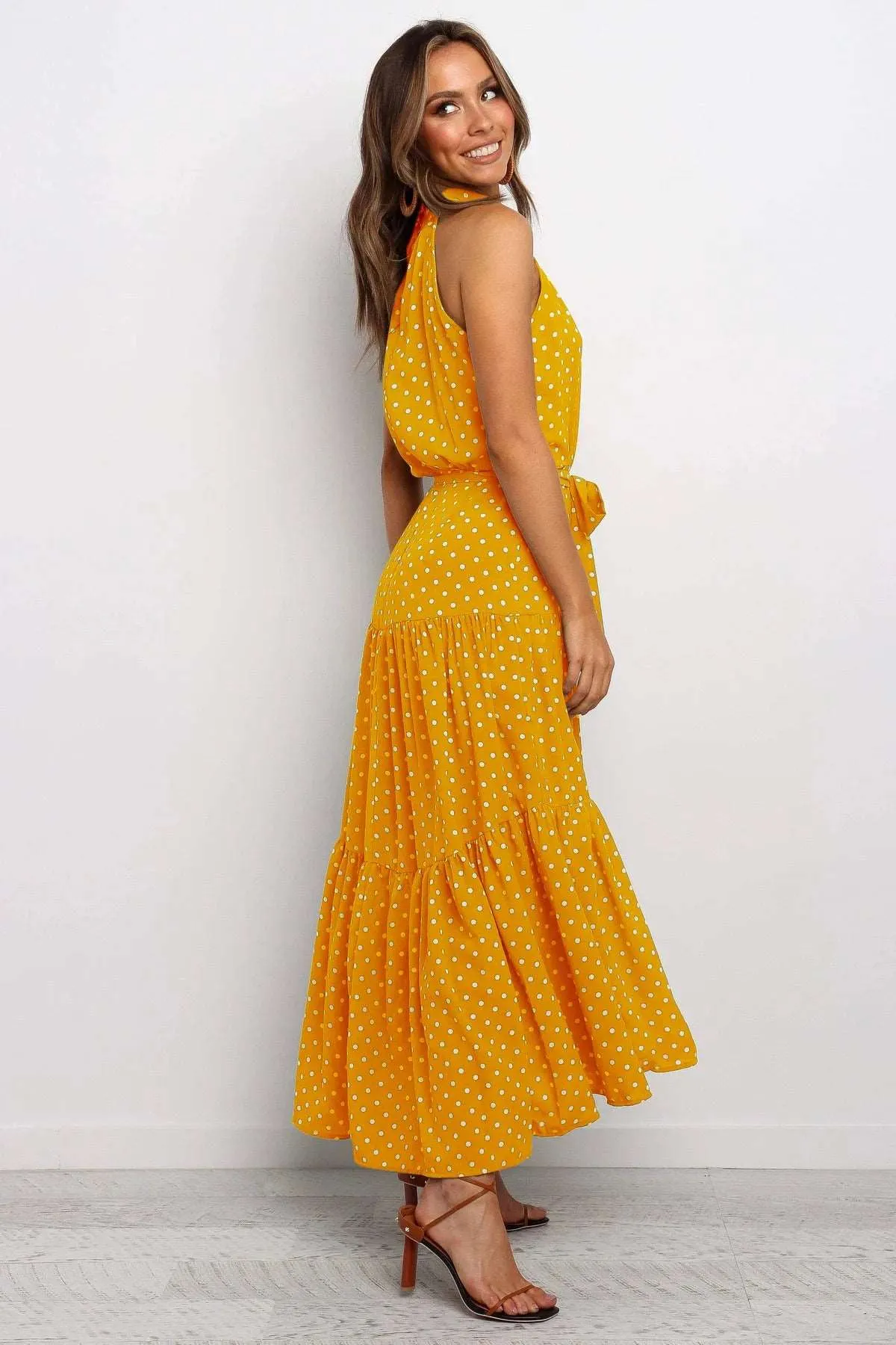 Women's Casual Long Strapless Sundress