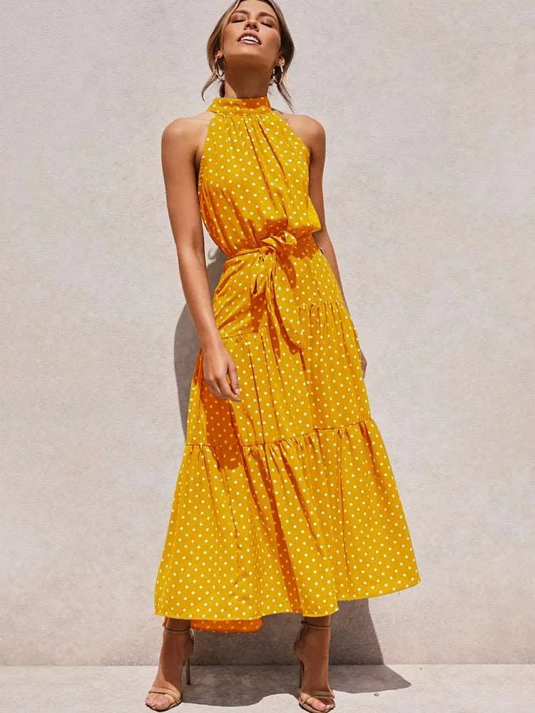 Women's Casual Long Strapless Sundress