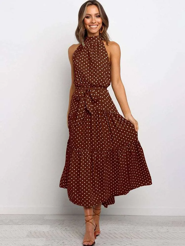Women's Casual Long Strapless Sundress