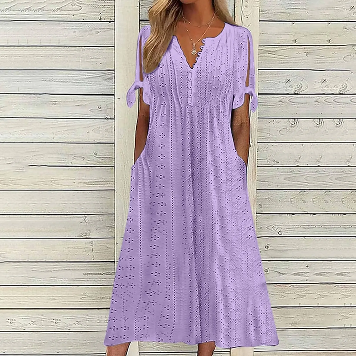 Womens Casual Summer Dress Plus Size Loose Fit Beach Cover-Up Trendy Maxi Dress Holiday Travel Pool Party Casual Wear