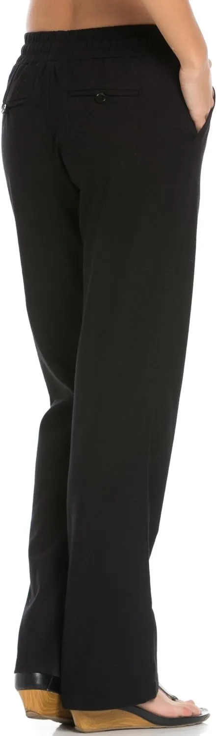 Women's Comfy Elastic Waistband Drawstring Linen Pants