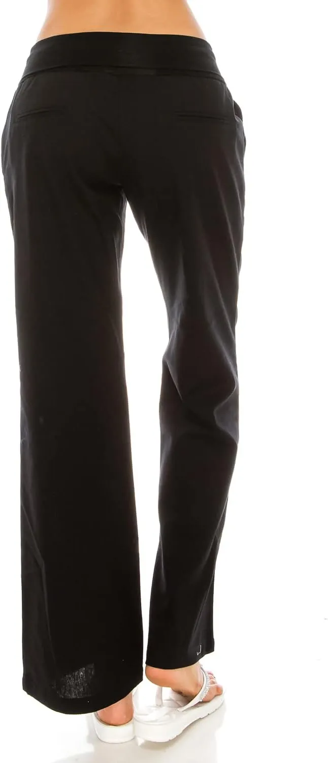 Women's Comfy Fold Over Linen Pants