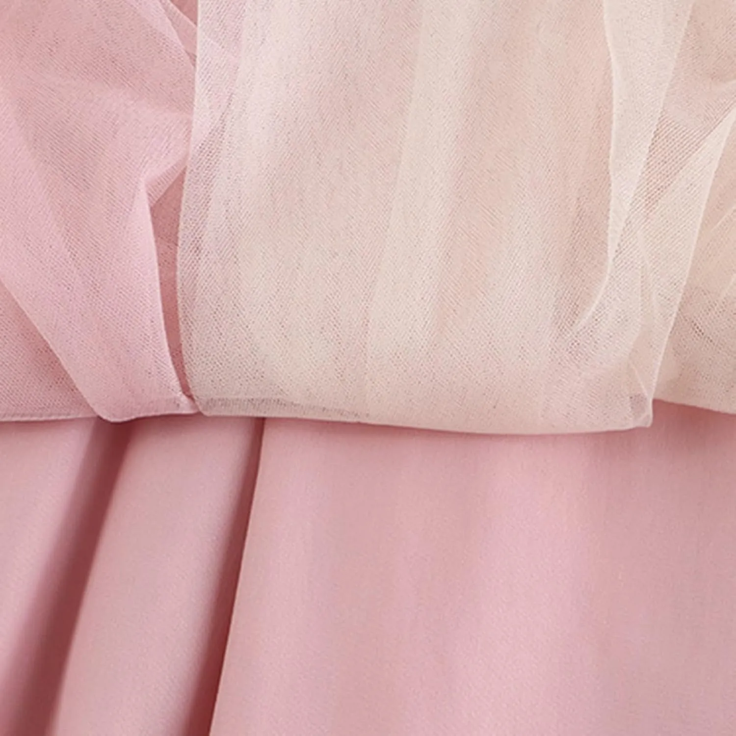 Women's Flowy Tulle Pleated Skirt Cute Bowtie High Waist Midi Length Skirts Color Block Tutu Skirt