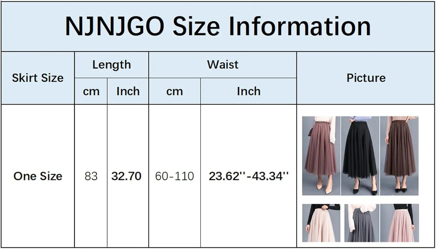 Women's Layered Maxi Skirt, Elastic Waist A Line Tutu Tulle Skirt Pleated Petticoat