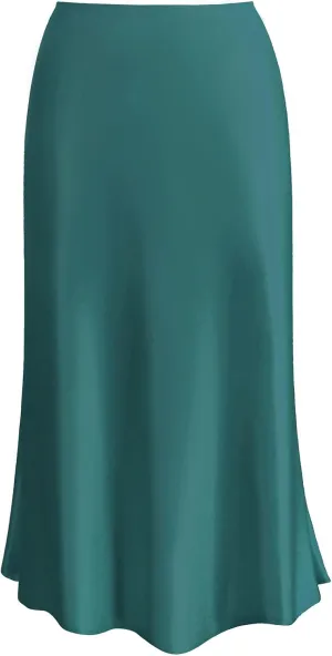 Womens Leopard Print Skirt Trendy Summer Midi Long Length Silk Satin High Waist Elastic Skirts