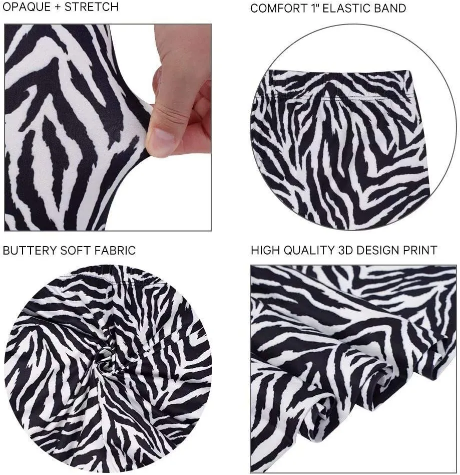 Women's Leopard Printed Leggings Animal Skin Brushed Buttery Soft Tights
