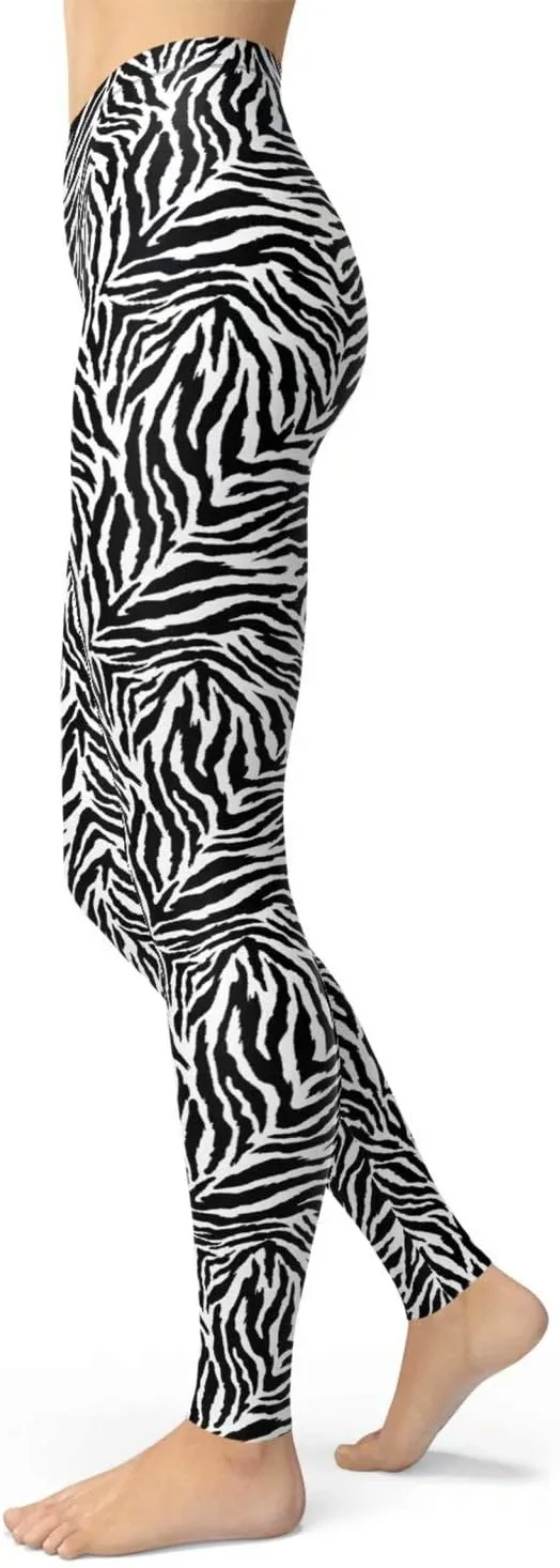 Women's Leopard Printed Leggings Animal Skin Brushed Buttery Soft Tights