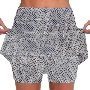 Womens Mini Skirts 2 in 1 Polka Dot Printed Running Tennis Skort 2024 Summer Sexy Skinny Athletic Golf Inner Shorts Plus Size