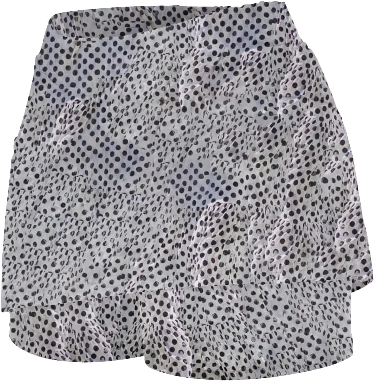 Womens Mini Skirts 2 in 1 Polka Dot Printed Running Tennis Skort 2024 Summer Sexy Skinny Athletic Golf Inner Shorts Plus Size