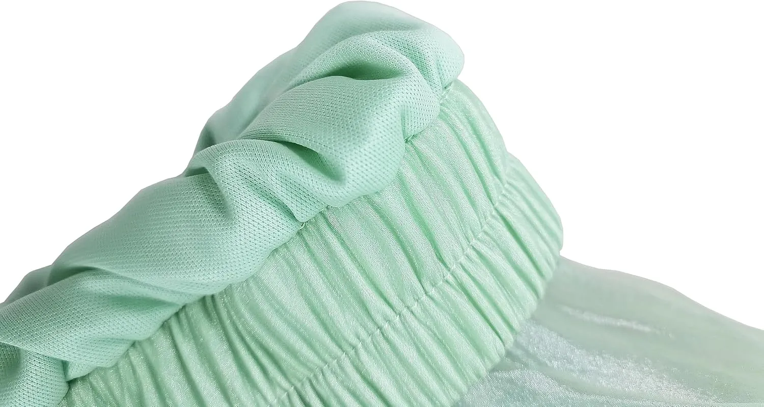 Womens Tulle Skirt Elastic High Waist Pleated A-line Fairy Skirt Layered Mesh Flowy Tutu Skirts