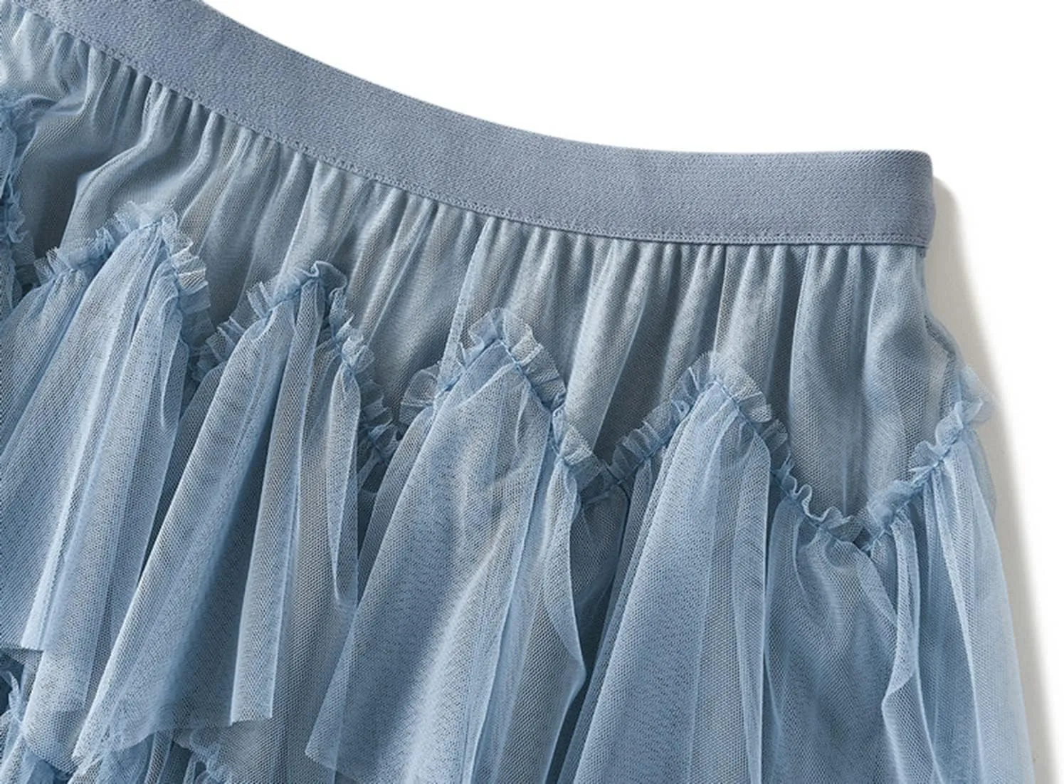 Women's Tulle Tutu Skirts Tiered Skirt Petticoat Elasticated Waist Pleated A Line Ruffles Skirts