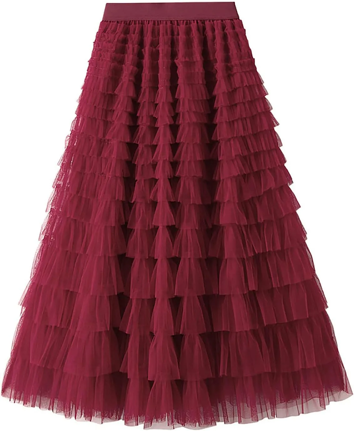 Wrap Skirts for Women Midi Length Skirts Waist Tie Maxi Skirt A-line Ruffle Skirt Flowy Midi Skirt Asymmetrical Skirt