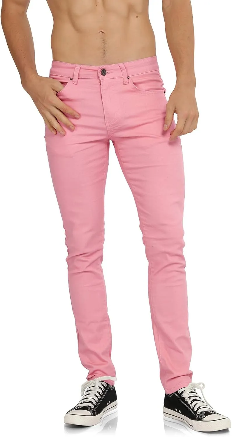 WULFUL Men's Slim Fit Skinny Stretch Comfy Jeans Denim Pants