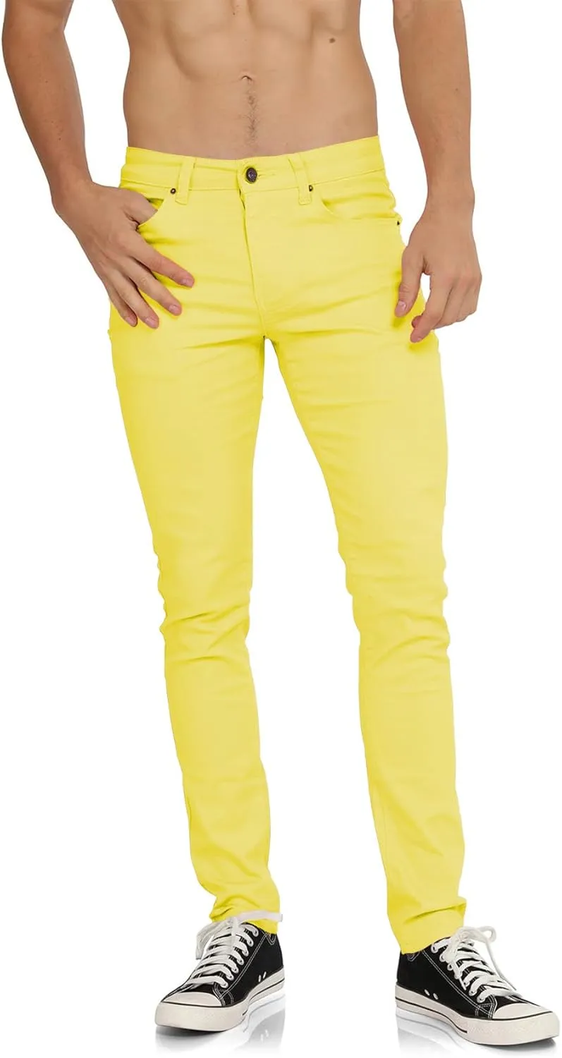 WULFUL Men's Slim Fit Skinny Stretch Comfy Jeans Denim Pants