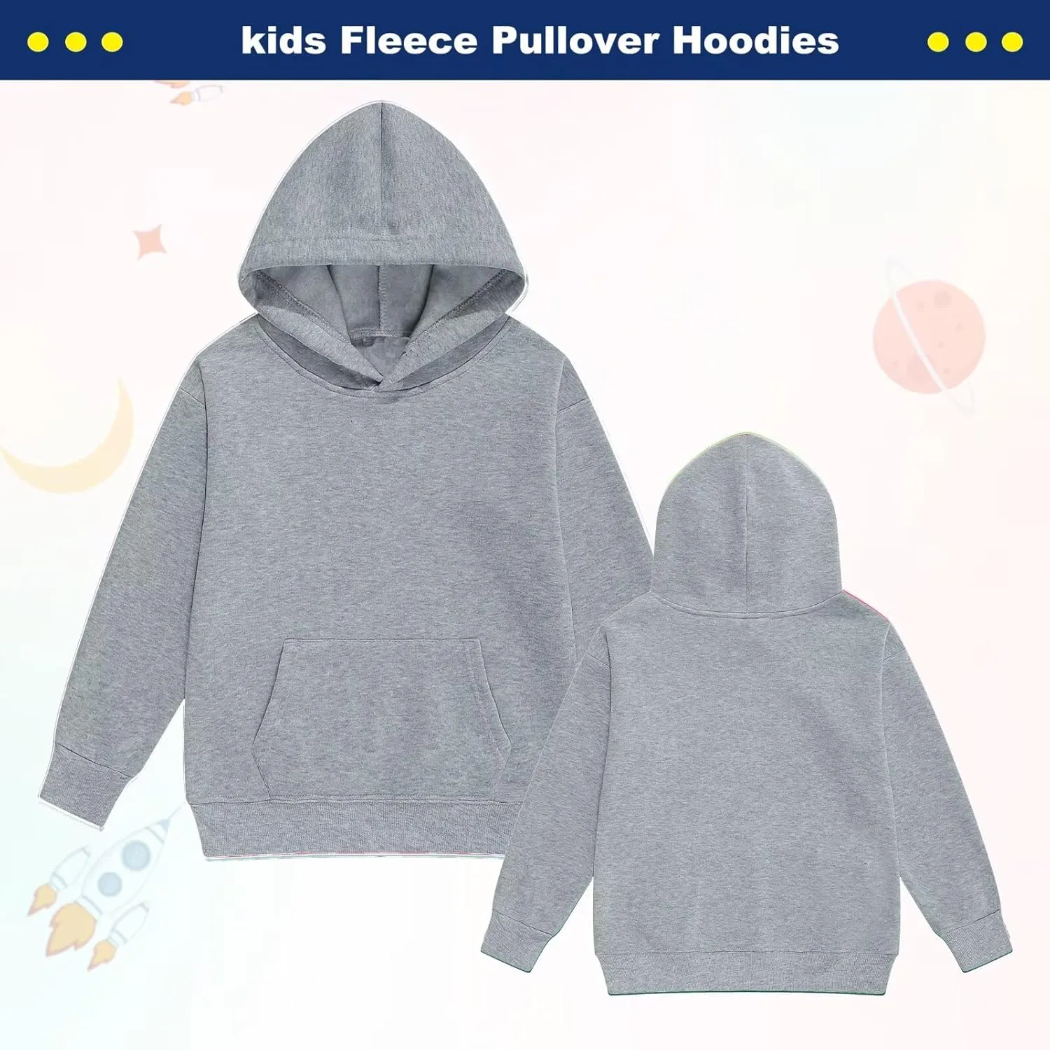 Youth Hoodie Sweatshirt,Boys Girls Hooded,Hoodies for Teen Girls Fashion Fleece Pullover Tops Kids Clothes