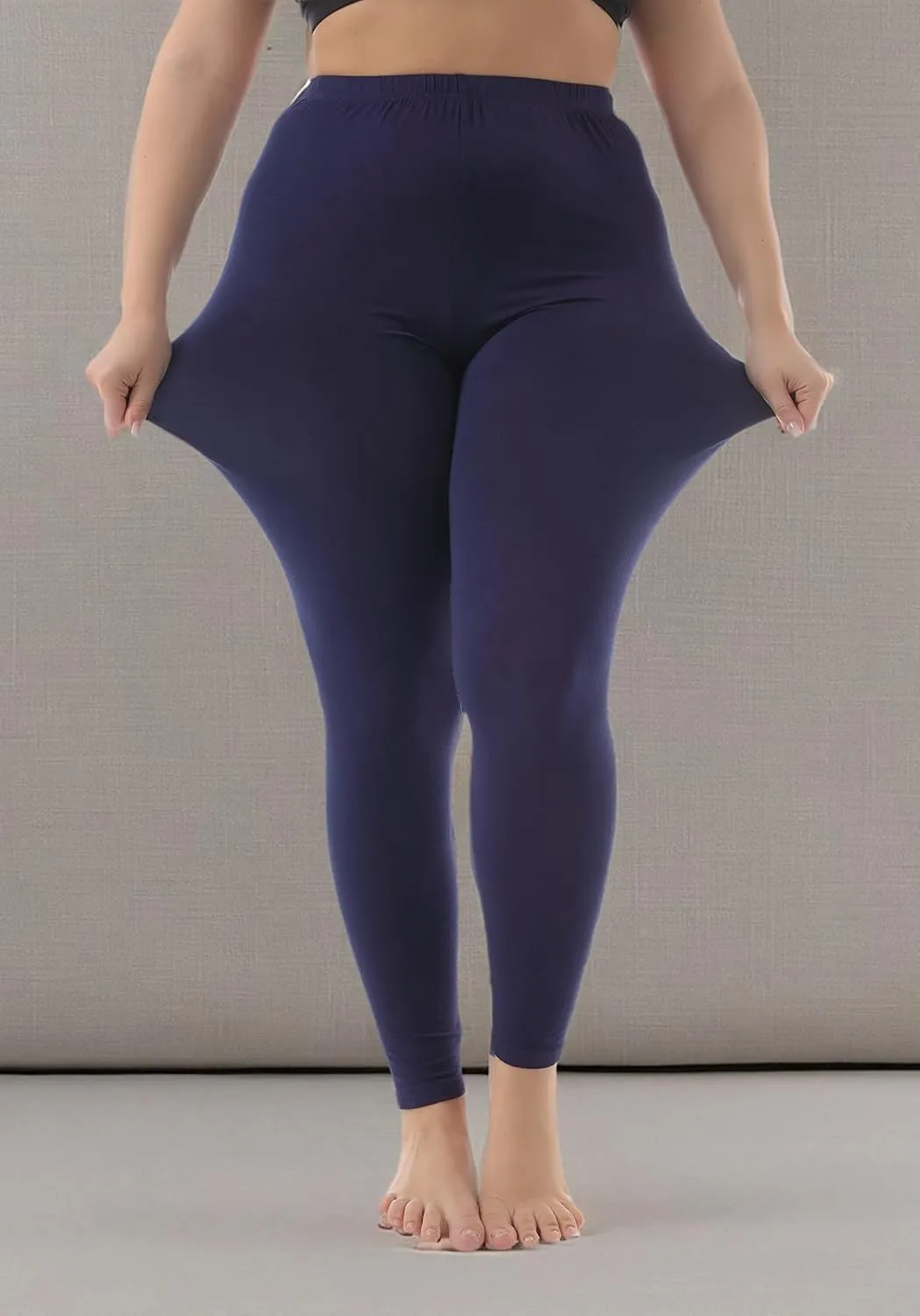ZERDOCEAN Women's Plus Size Stretchy Soft Lightweight Full Length Leggings
